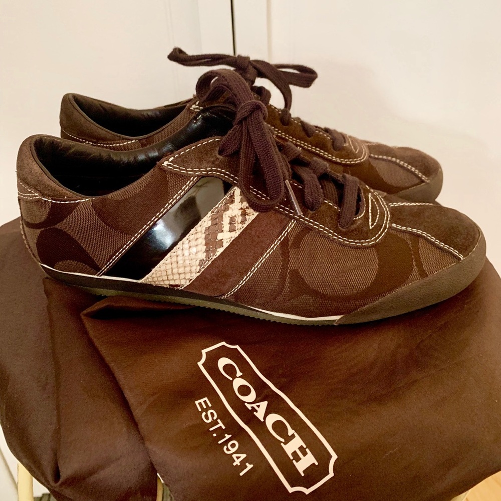 Coach Tennis Shoes, Signature “C” fabric